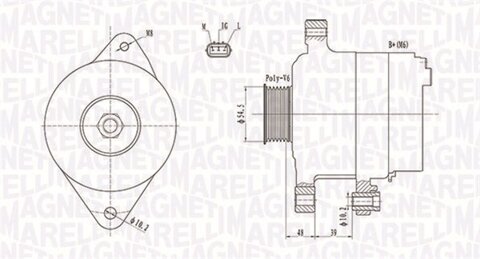 Obrázok Alternátor MAGNETI MARELLI 063731800010