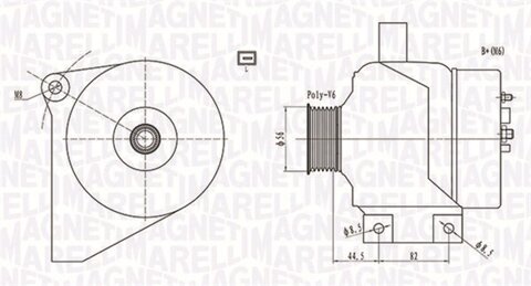 Obrázok Alternátor MAGNETI MARELLI 063731861010