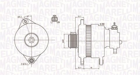 Obrázok Alternátor MAGNETI MARELLI 063731900010