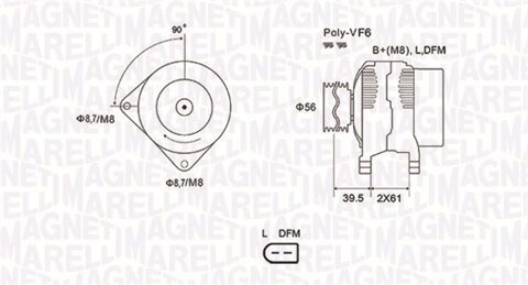 Obrázok Alternátor MAGNETI MARELLI 063731912010