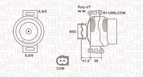 Obrázok Alternátor MAGNETI MARELLI 063732108010