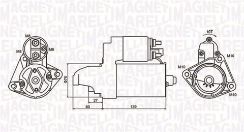 Obrázok Żtartér MAGNETI MARELLI 063721050010