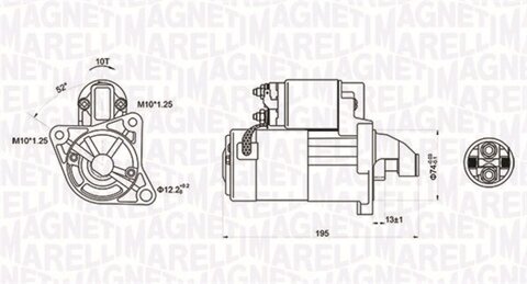 Obrázok Żtartér MAGNETI MARELLI 063721096010