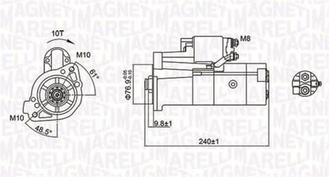 Obrázok Żtartér MAGNETI MARELLI 063721221010