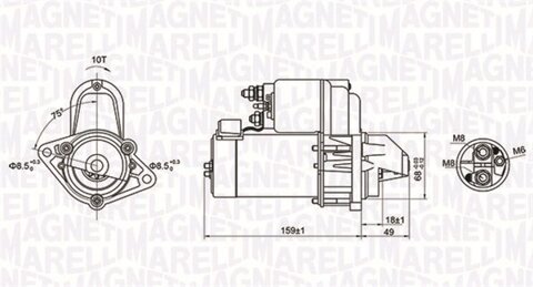 Obrázok Żtartér MAGNETI MARELLI 063721257010