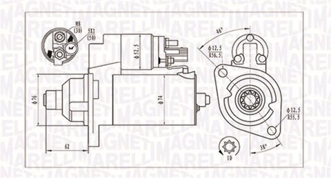 Obrázok Żtartér MAGNETI MARELLI 063721323010