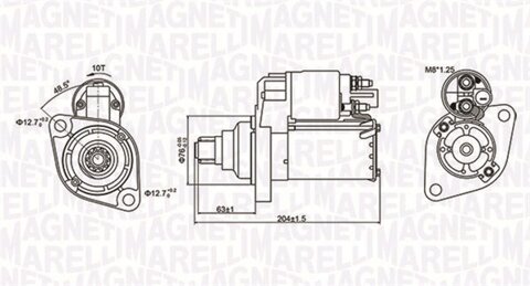 Obrázok Żtartér MAGNETI MARELLI 063721347010