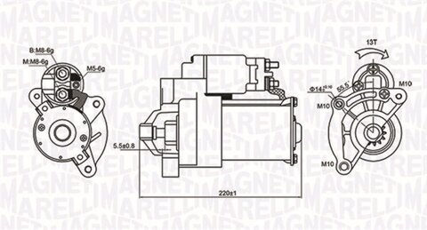 Obrázok Żtartér MAGNETI MARELLI 063720594010