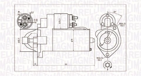 Obrázok Żtartér MAGNETI MARELLI 063720624010