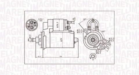 Obrázok Żtartér MAGNETI MARELLI 063720713010