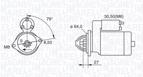 Obrázok żtartér MAGNETI MARELLI 063280045010