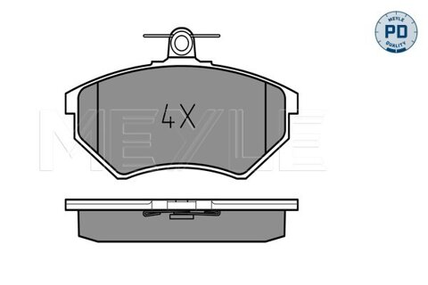 Obrázok Sada brzdových platničiek kotúčovej brzdy MEYLE GERMANY Autoparts AG 025 201 6819/PD