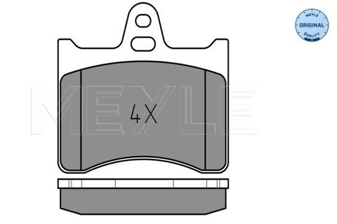 Obrázok Sada brzdových platničiek kotúčovej brzdy MEYLE GERMANY Autoparts AG 025 203 8915