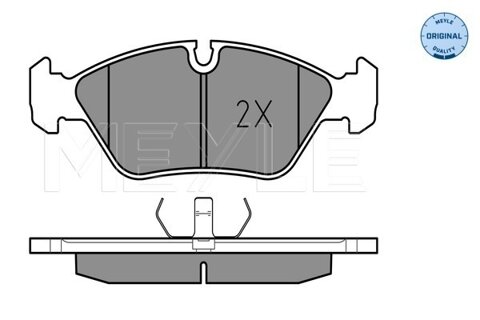 Obrázok Sada brzdových platničiek kotúčovej brzdy MEYLE GERMANY Autoparts AG 025 206 2919