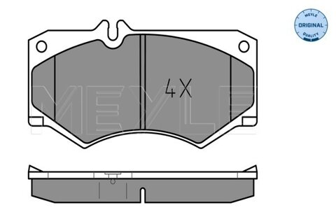 Obrázok Sada brzdových platničiek kotúčovej brzdy MEYLE GERMANY Autoparts AG 025 207 8418