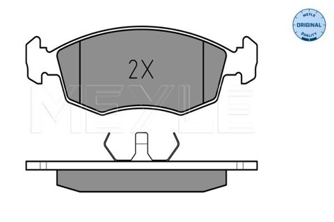 Obrázok Sada brzdových platničiek kotúčovej brzdy MEYLE GERMANY Autoparts AG 025 209 0818