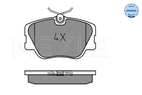 Obrázok Sada brzdových platničiek kotúčovej brzdy MEYLE GERMANY Autoparts AG 025 209 4119