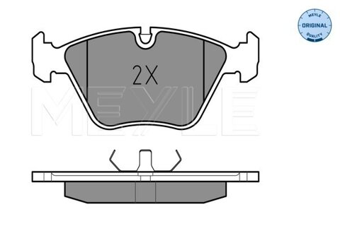 Obrázok Sada brzdových platničiek kotúčovej brzdy MEYLE GERMANY Autoparts AG 025 209 6820