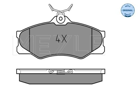 Obrázok Sada brzdových platničiek kotúčovej brzdy MEYLE GERMANY Autoparts AG 025 209 7919