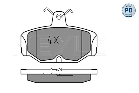 Obrázok Sada brzdových platničiek kotúčovej brzdy MEYLE GERMANY Autoparts AG 025 209 8113/PD