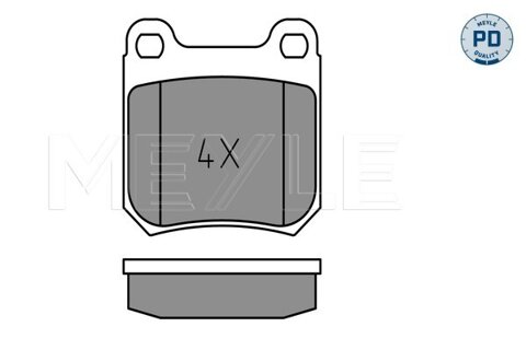 Obrázok Sada brzdových platničiek kotúčovej brzdy MEYLE GERMANY Autoparts AG 025 210 5015/PD