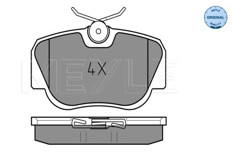 Obrázok Sada brzdových platničiek kotúčovej brzdy MEYLE GERMANY Autoparts AG 025 210 5517