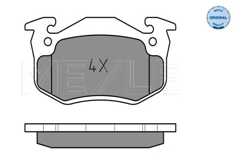 Obrázok Sada brzdových platničiek kotúčovej brzdy MEYLE GERMANY Autoparts AG 025 210 9615/W