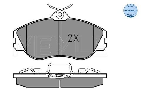 Obrázok Sada brzdových platničiek kotúčovej brzdy MEYLE GERMANY Autoparts AG 025 211 3819/W