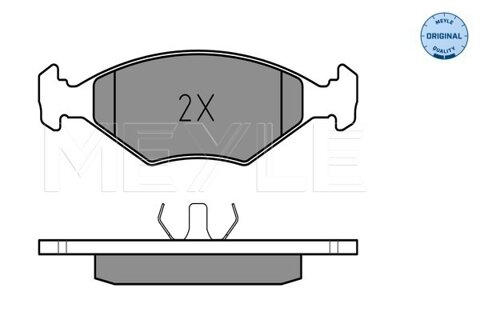 Obrázok Sada brzdových platničiek kotúčovej brzdy MEYLE GERMANY Autoparts AG 025 211 9318