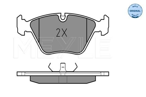 Obrázok Sada brzdových platničiek kotúčovej brzdy MEYLE GERMANY Autoparts AG 025 212 1118