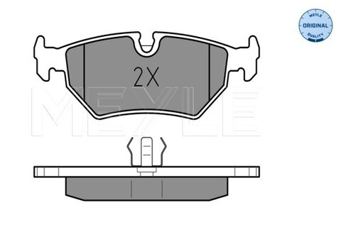 Obrázok Sada brzdových platničiek kotúčovej brzdy MEYLE GERMANY Autoparts AG 025 212 7517