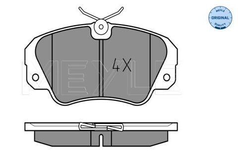 Obrázok Sada brzdových platničiek kotúčovej brzdy MEYLE GERMANY Autoparts AG 025 213 6819