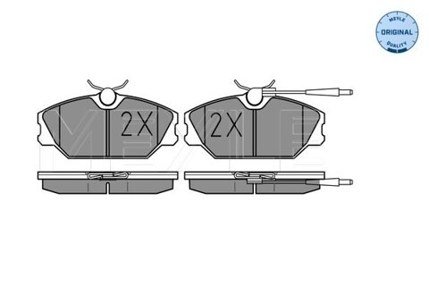 Obrázok Sada brzdových platničiek kotúčovej brzdy MEYLE GERMANY Autoparts AG 025 213 8818/W