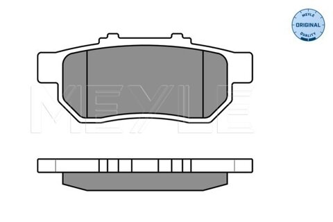 Obrázok Sada brzdových platničiek kotúčovej brzdy MEYLE GERMANY Autoparts AG 025 217 3813/W