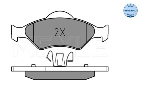 Obrázok Sada brzdových platničiek kotúčovej brzdy MEYLE GERMANY Autoparts AG 025 232 0018