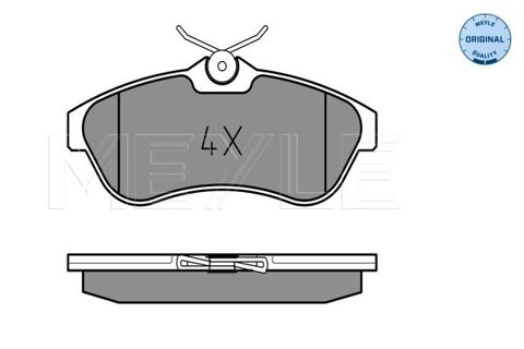 Obrázok Sada brzdových platničiek kotúčovej brzdy MEYLE GERMANY Autoparts AG 025 234 0919