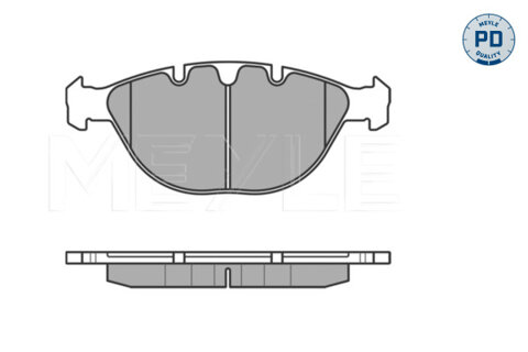 Obrázok Sada brzdových platničiek kotúčovej brzdy MEYLE GERMANY Autoparts AG 025 234 4821/PD