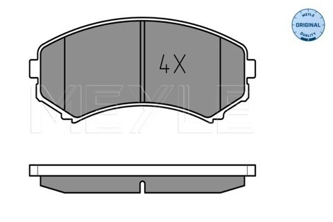 Obrázok Sada brzdových platničiek kotúčovej brzdy MEYLE GERMANY Autoparts AG 025 234 8816/W