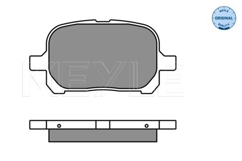 Obrázok Sada brzdových platničiek kotúčovej brzdy MEYLE GERMANY Autoparts AG 025 235 1317