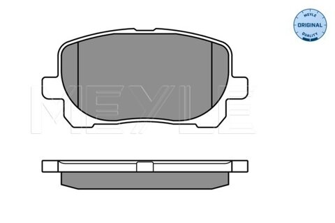 Obrázok Sada brzdových platničiek kotúčovej brzdy MEYLE GERMANY Autoparts AG 025 238 3617