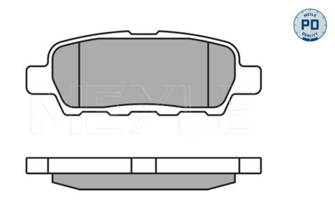 Obrázok Sada brzdových platničiek kotúčovej brzdy MEYLE GERMANY Autoparts AG 025 238 7114/PD