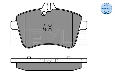 Obrázok Sada brzdových platničiek kotúčovej brzdy MEYLE GERMANY Autoparts AG 025 238 8120