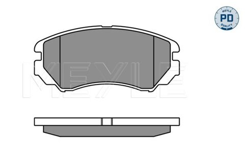 Obrázok Sada brzdových platničiek kotúčovej brzdy MEYLE GERMANY Autoparts AG 025 238 9116/PD