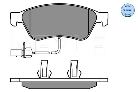 Obrázok Sada brzdových platničiek kotúčovej brzdy MEYLE GERMANY Autoparts AG 025 238 9620/W