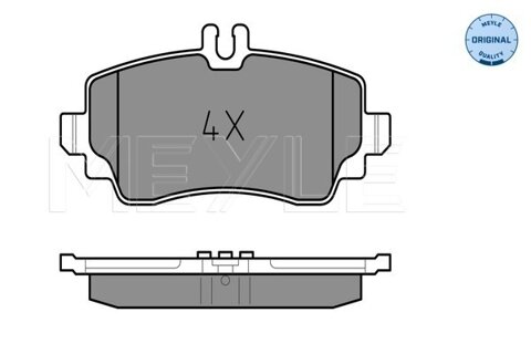 Obrázok Sada brzdových platničiek kotúčovej brzdy MEYLE GERMANY Autoparts AG 025 239 0319