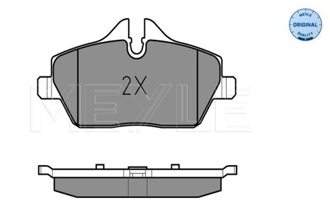 Obrázok Sada brzdových platničiek kotúčovej brzdy MEYLE GERMANY Autoparts AG 025 239 1517