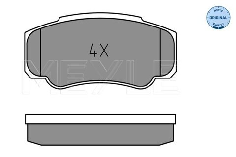 Obrázok Sada brzdových platničiek kotúčovej brzdy MEYLE GERMANY Autoparts AG 025 239 2120