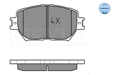 Obrázok Sada brzdových platničiek kotúčovej brzdy MEYLE GERMANY Autoparts AG 025 239 2817