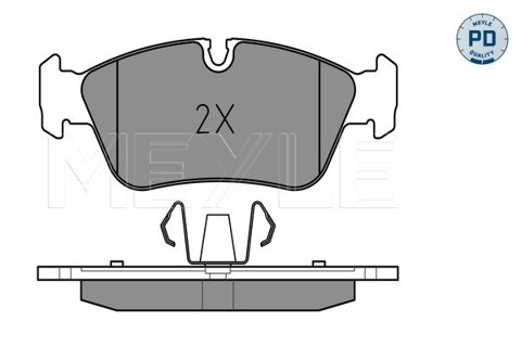 Obrázok Sada brzdových platničiek kotúčovej brzdy MEYLE GERMANY Autoparts AG 025 239 3517/PD