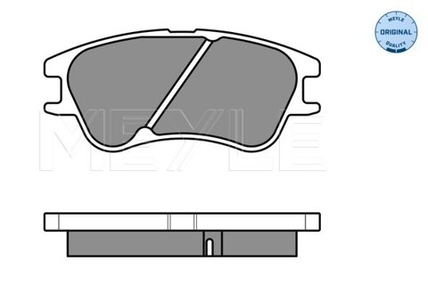 Obrázok Sada brzdových platničiek kotúčovej brzdy MEYLE GERMANY Autoparts AG 025 242 7713/W